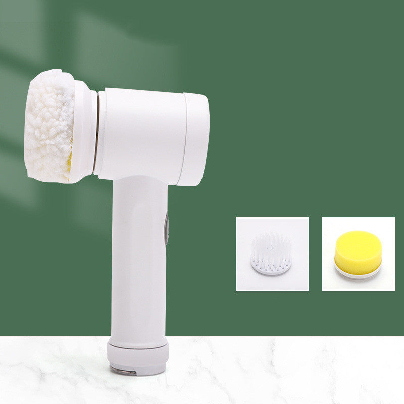 Intelligent Electric Cleaning Brush – USB Rechargeable IPX7 Waterproof Kitchen & Home Cleaning Tool with Multiple Brush Heads