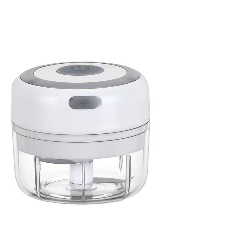 Mini Electric Garlic Chopper – USB Rechargeable Vegetable & Food Processor (100/250ml)