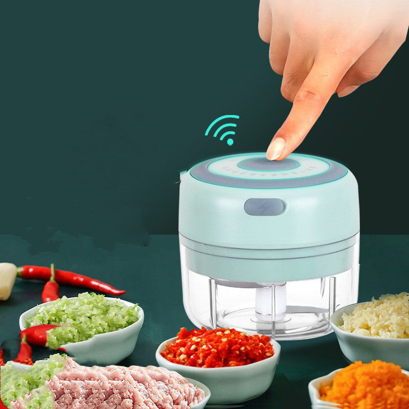 Mini Electric Garlic Chopper – USB Rechargeable Vegetable & Food Processor (100/250ml)