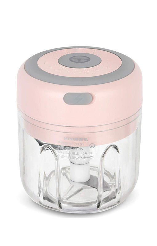 Mini Electric Garlic Chopper – USB Rechargeable Vegetable & Food Processor (100/250ml)
