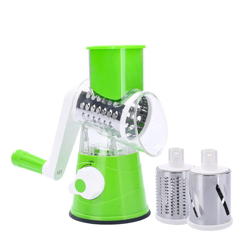 Manual Vegetable Cutter Slicer – Multifunction Hand Crank Kitchen Tool