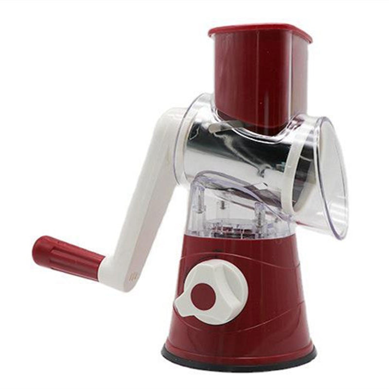 Manual Vegetable Cutter Slicer – Multifunction Hand Crank Kitchen Tool