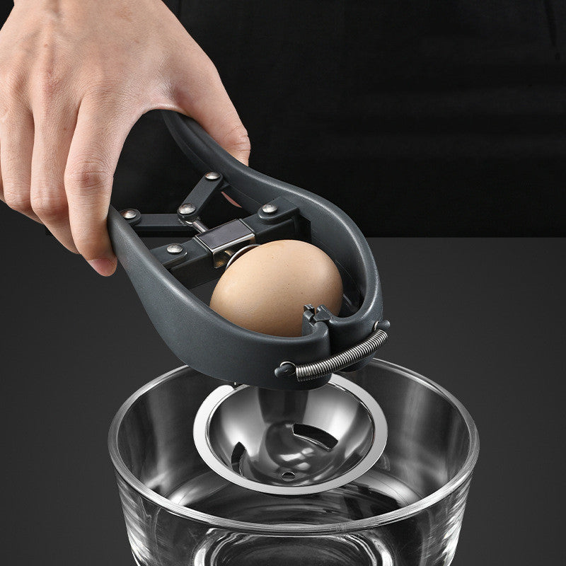 Stainless Steel Egg Opener – Easy Egg Cracker & Peeling Kitchen Tool