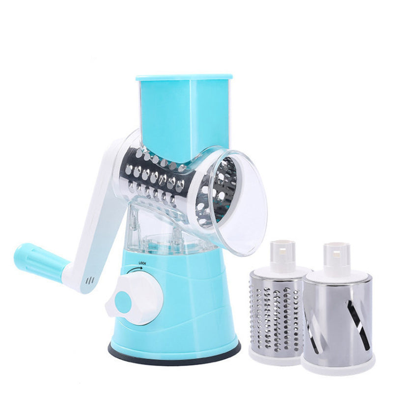 Manual Vegetable Cutter Slicer – Multifunction Hand Crank Kitchen Tool