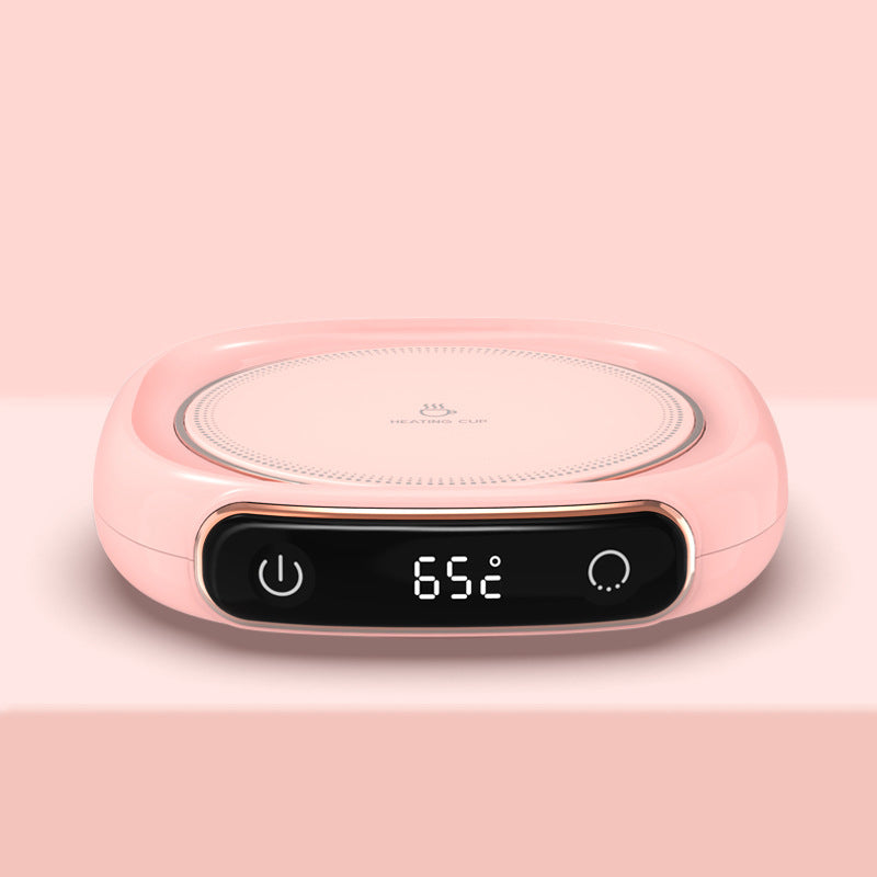 Smart Milk Heating Warming Coaster – Digital Display Constant Temperature Insulation Base (25W Electric Drink Warmer, USB/AC Powered)