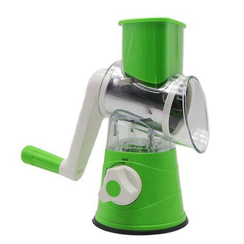 Manual Vegetable Cutter Slicer – Multifunction Hand Crank Kitchen Tool