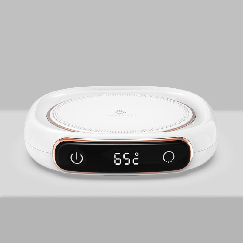 Smart Milk Heating Warming Coaster – Digital Display Constant Temperature Insulation Base (25W Electric Drink Warmer, USB/AC Powered)