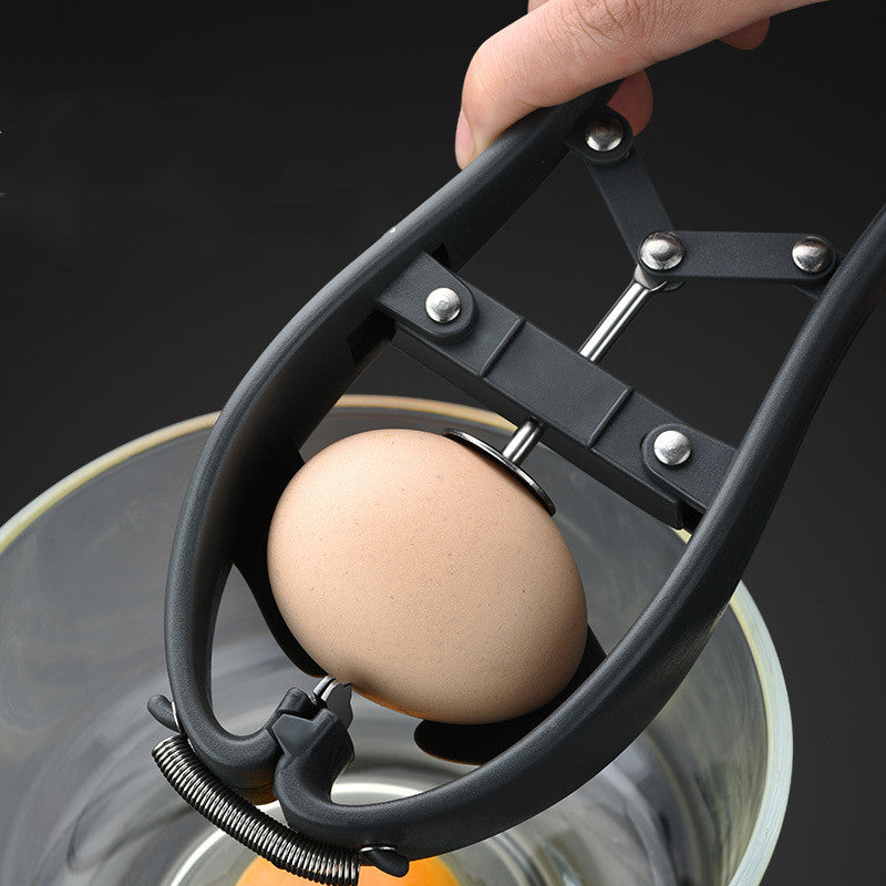 Stainless Steel Egg Opener – Easy Egg Cracker & Peeling Kitchen Tool