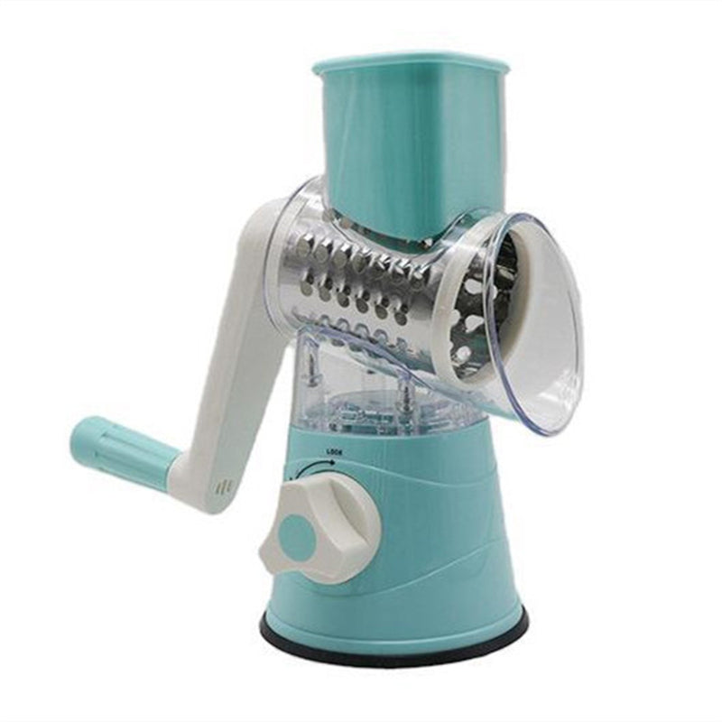Manual Vegetable Cutter Slicer – Multifunction Hand Crank Kitchen Tool