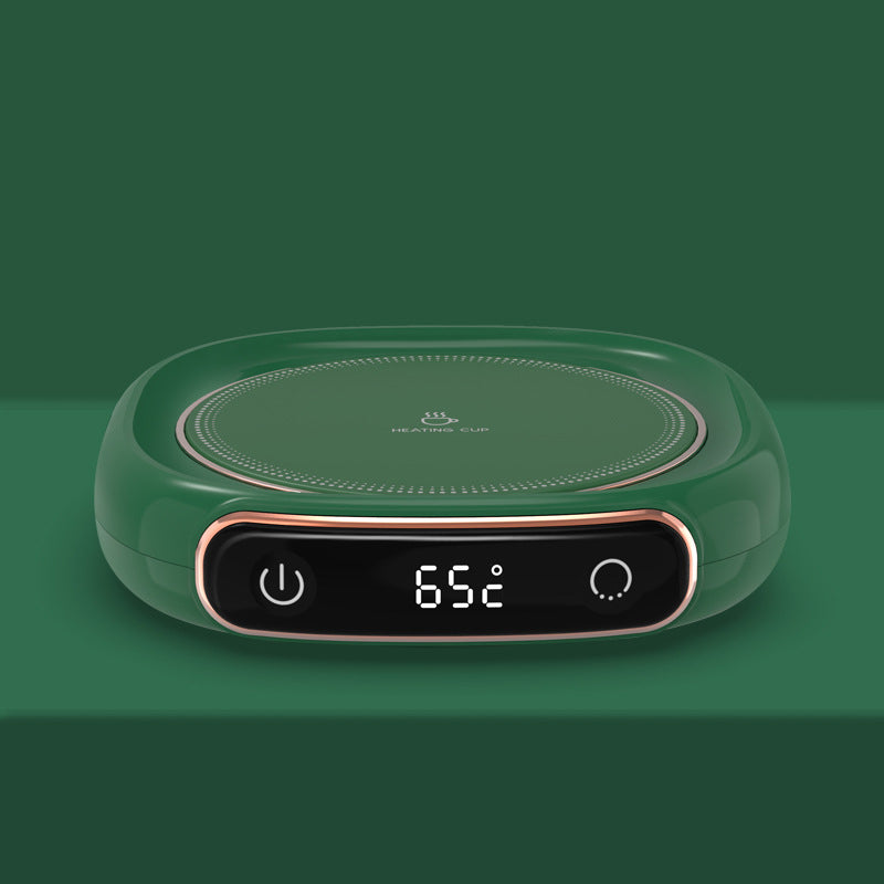 Smart Milk Heating Warming Coaster – Digital Display Constant Temperature Insulation Base (25W Electric Drink Warmer, USB/AC Powered)