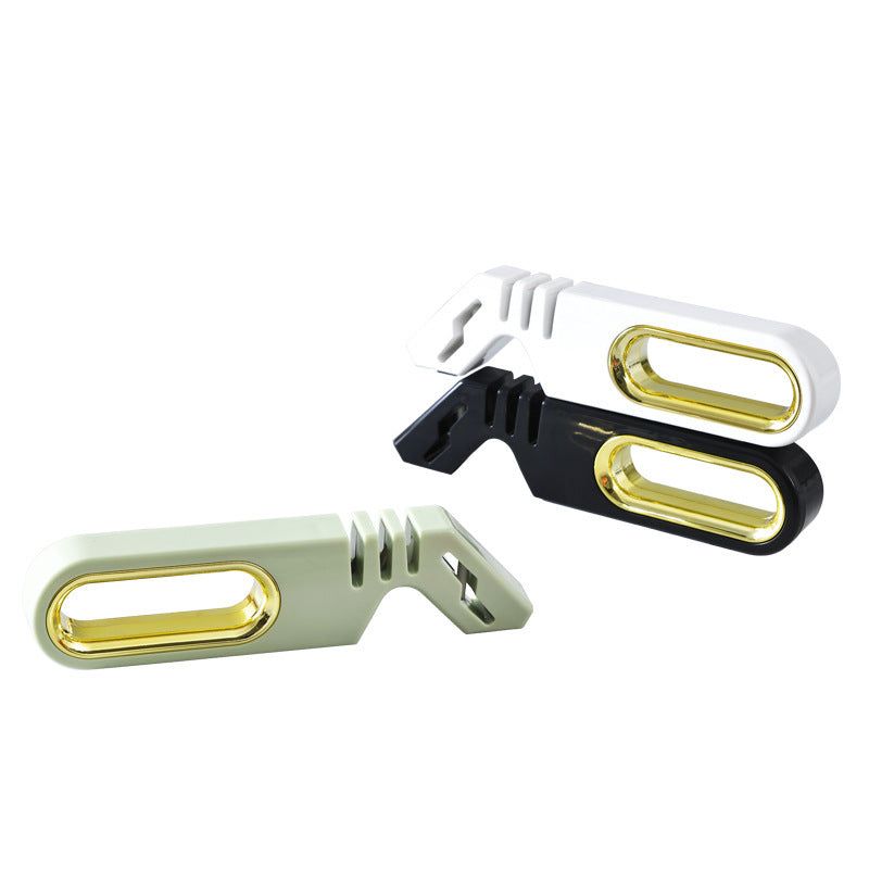 4-in-1 Manual Knife Sharpener – Tungsten, Diamond & Ceramic Sharpening Tool